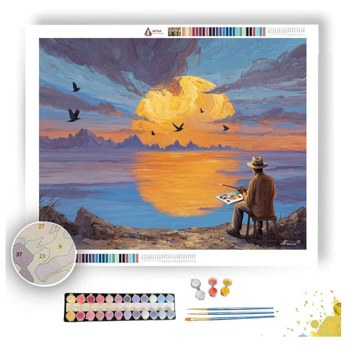 SUNSET SKETCHER - Paint by Numbers Full Kit