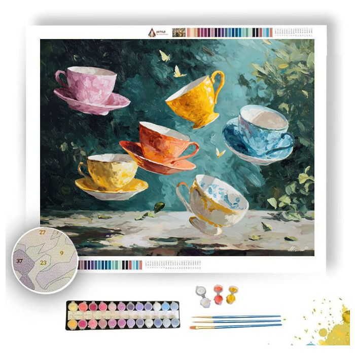 FLOATING TEA PARTY - Paint by Numbers Full Kit