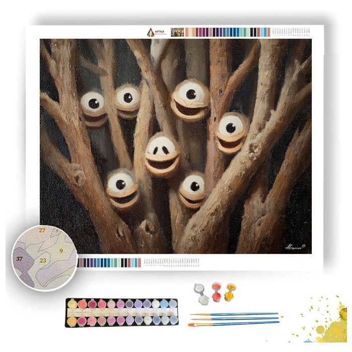 TREE OF FACES - Paint by Numbers Full Kit