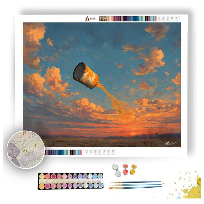 PAINT CAN SKY - Paint by Numbers Full Kit