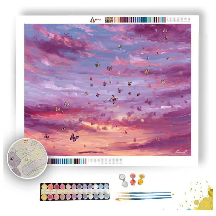 BUTTERFLY DREAM SKY - Paint by Numbers Full Kit