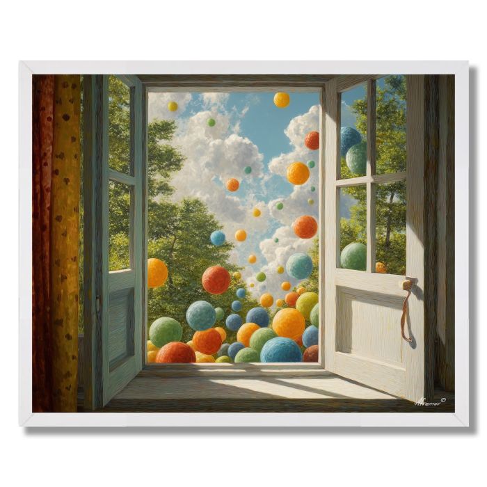 BALLOON WINDOW - FRAMED
