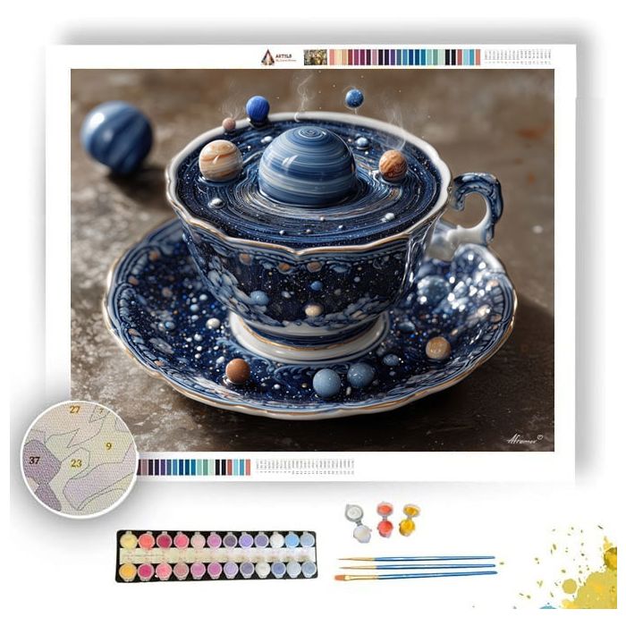 TEACUP GALAXY - Paint by Numbers Full Kit