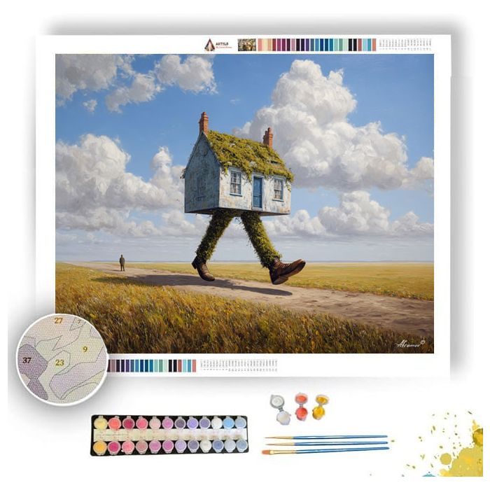 THE WALKING HOUSE - Paint by Numbers Full Kit