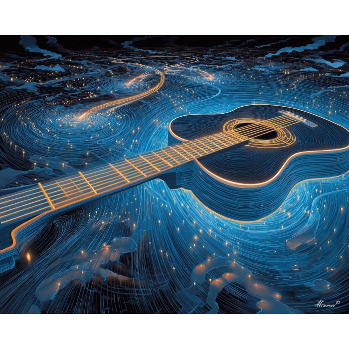 GLOWING GUITAR TRAILS