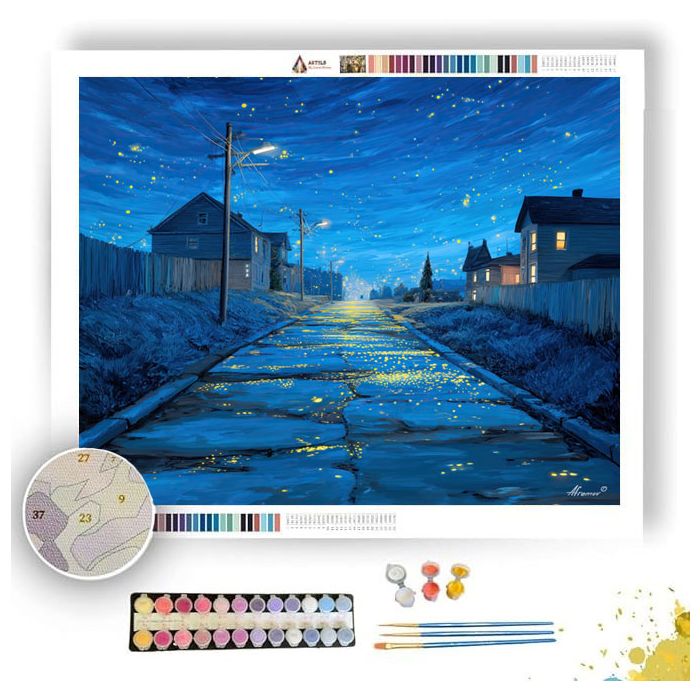 STREET OF STARS - Paint by Numbers Full Kit