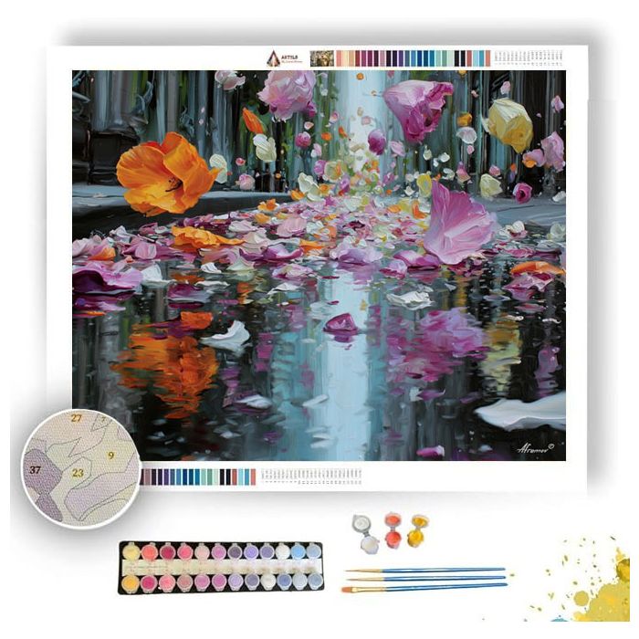 FLOWER RAIN PARADE - Paint by Numbers Full Kit