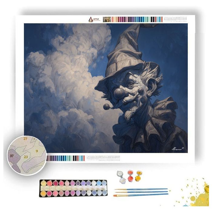 THE CLOWN IN THE CLOUDS - Paint by Numbers Full Kit