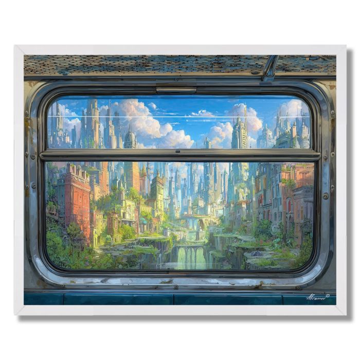 DREAM TRAIN WINDOW - FRAMED