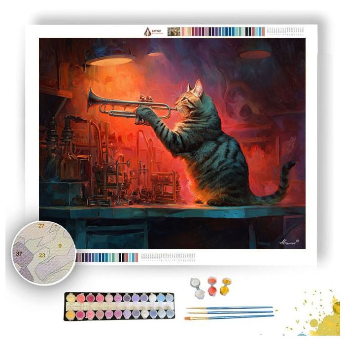 THE JAZZ CAT - Paint by Numbers Full Kit