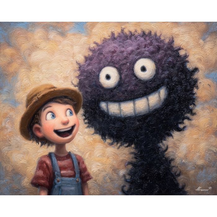 BOY AND HIS SHADOW MONSTER