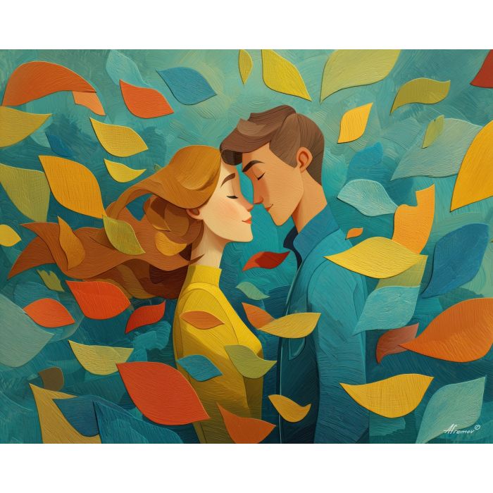 COUPLE IN COLOR WIND