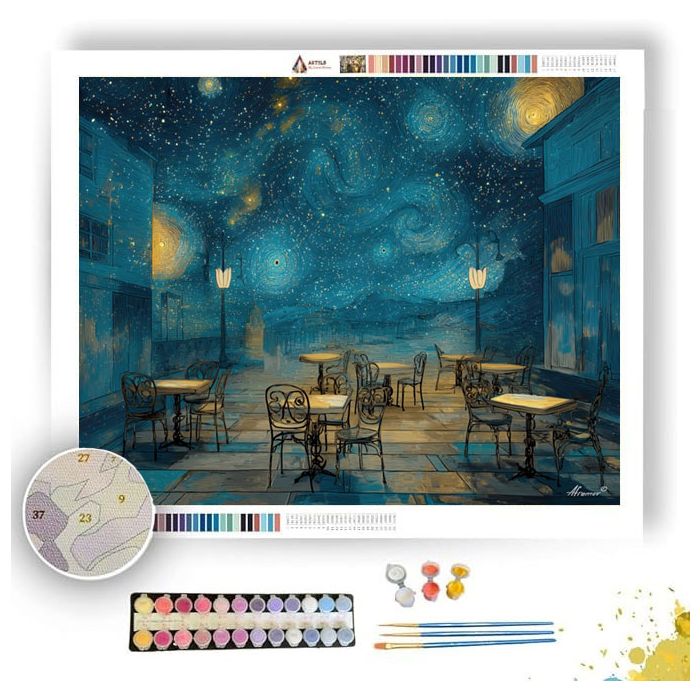 STARRY CAFE - Paint by Numbers Full Kit