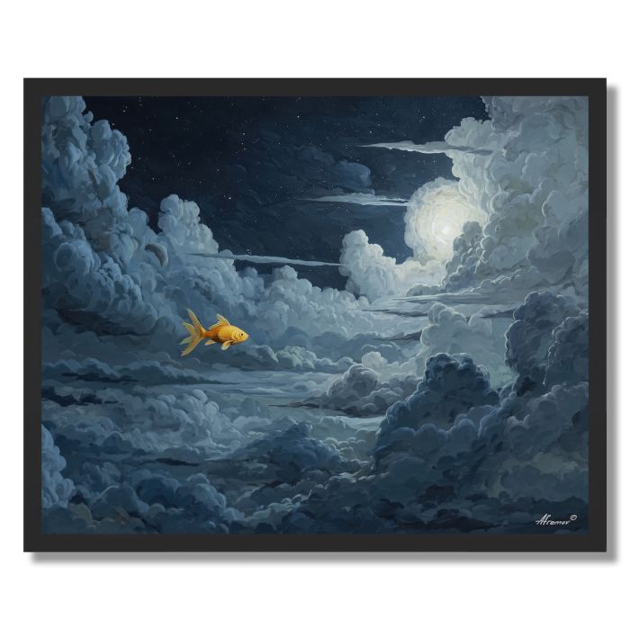 LANTERN FISH SKY - FRAMED