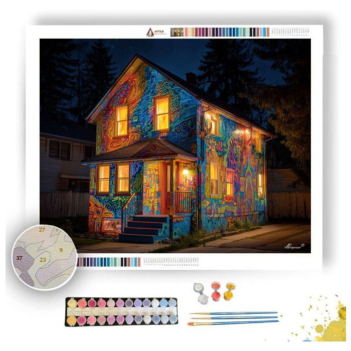 HOUSE OF DOODLES - Paint by Numbers Full Kit