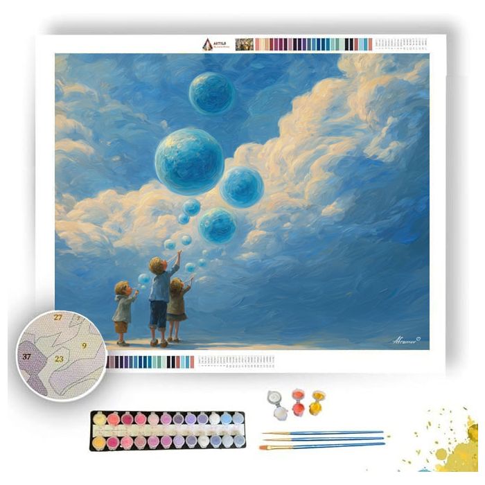 BUBBLE SKY - Paint by Numbers Full Kit