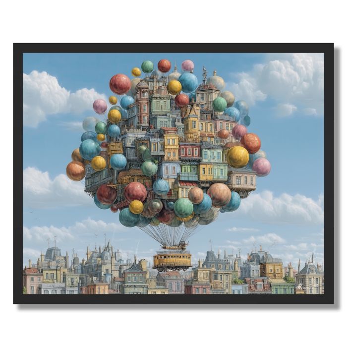 THE BALLOON CITY - FRAMED