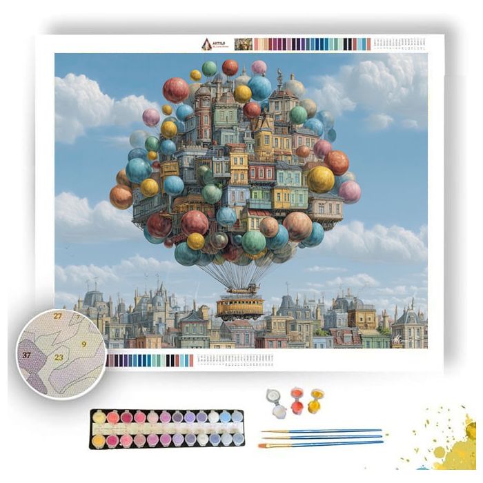 THE BALLOON CITY - Paint by Numbers Full Kit