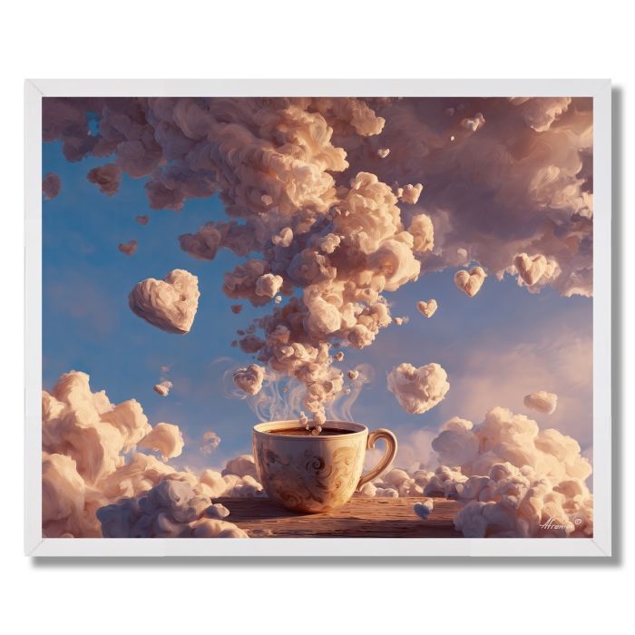 COFFEE STEAM SKY - FRAMED