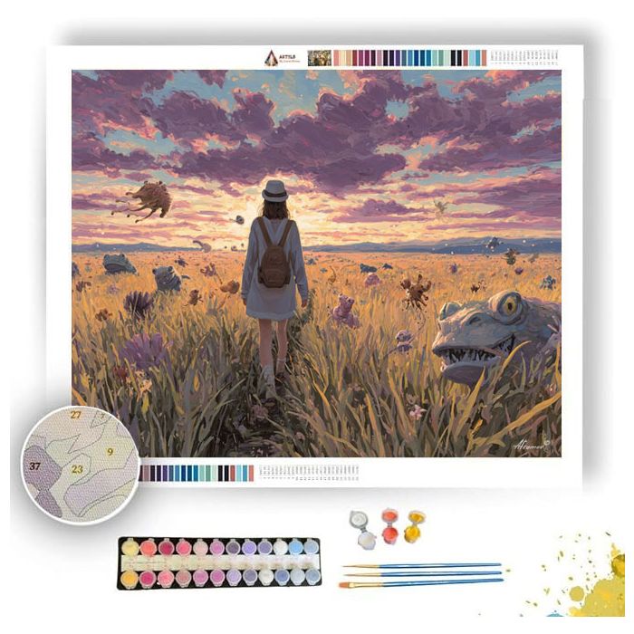 WALKING THROUGH DOODLES - Paint by Numbers Full Kit