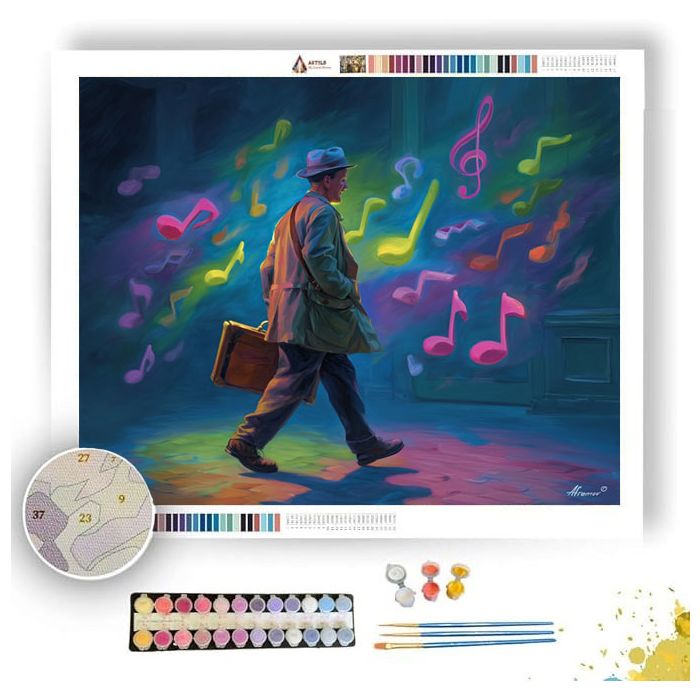 MUSIC IN COLOR - Paint by Numbers Full Kit