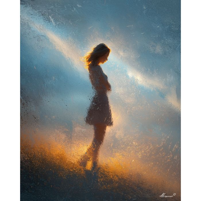 WOMAN IN WINDLIGHT