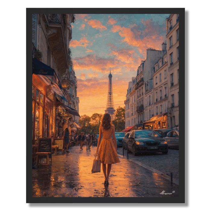 GIRL IN PARIS - FRAMED