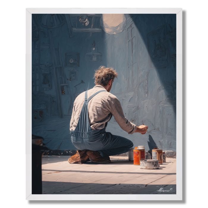 ARTIST IN REAL STUDIO - FRAMED