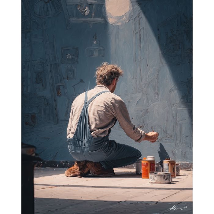 ARTIST IN REAL STUDIO