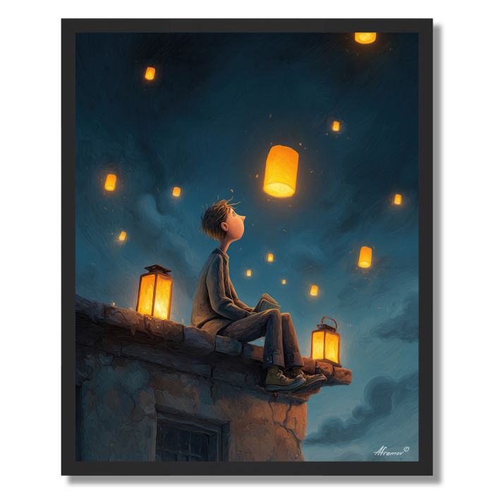 BOY LIGHTING LANTERNS - FRAMED