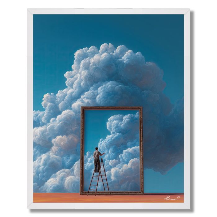 ARTIST IN COLOR CLOUDS - FRAMED