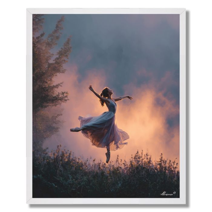 DANCER AT DAWN - FRAMED