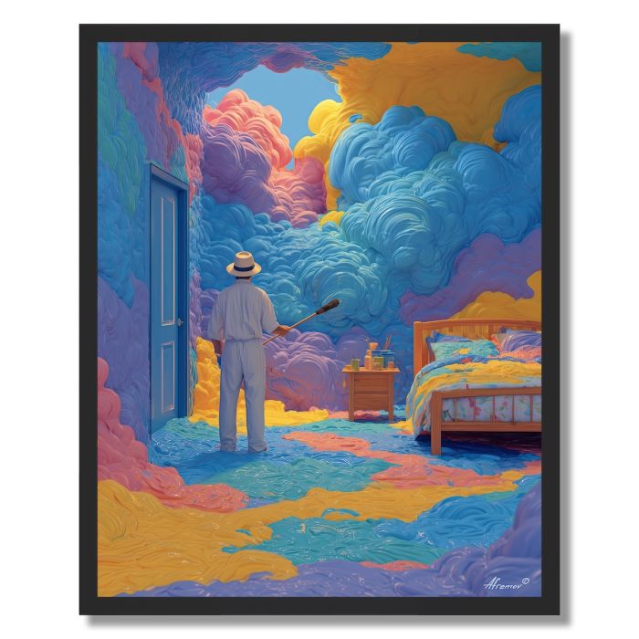 ARTIST IN COLOR ROOM - FRAMED