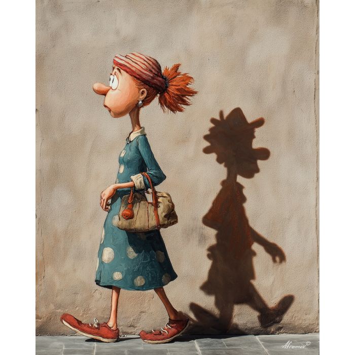 WOMAN AND HER SHADOW