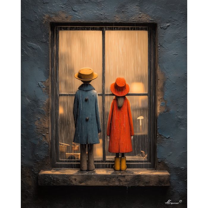 COUPLE AT THE WINDOW