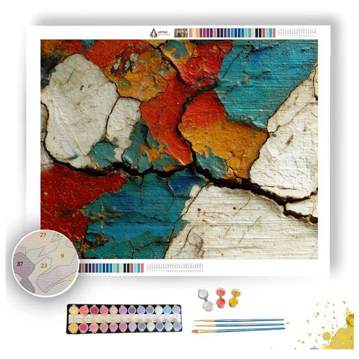 PAINT CRACKS DETAIL - Paint by Numbers Full Kit