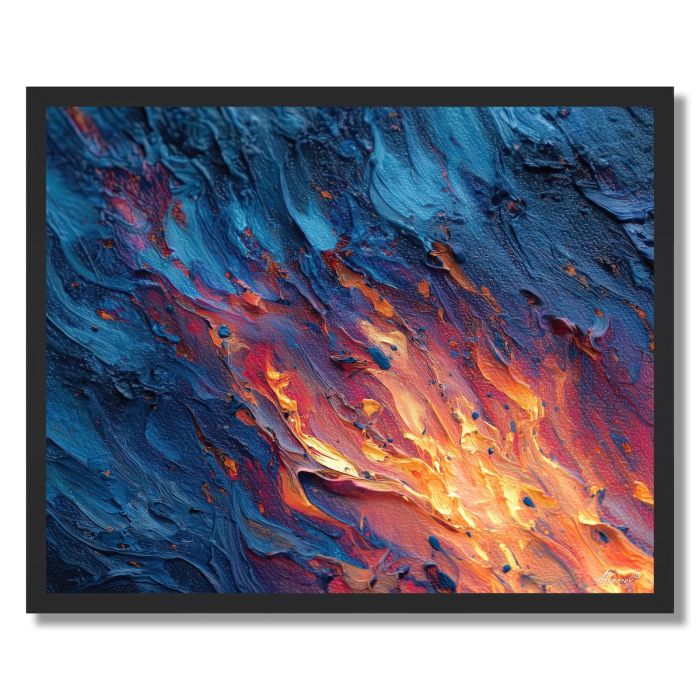 CANDLE FLAME DETAIL - FRAMED