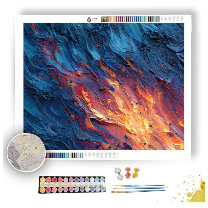 CANDLE FLAME DETAIL - Paint by Numbers Full Kit