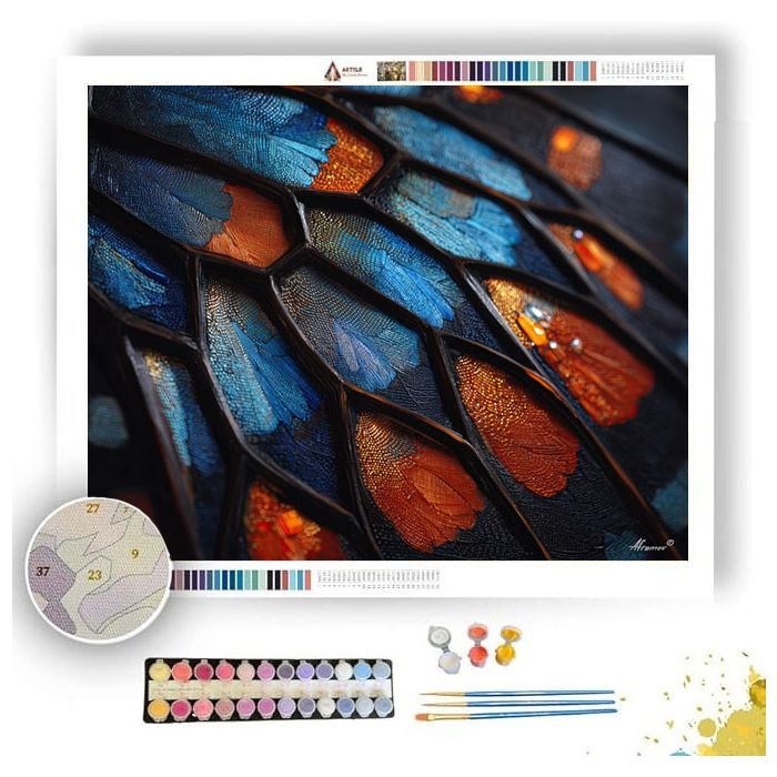 BUTTERFLY WING GEMS - Paint by Numbers Full Kit