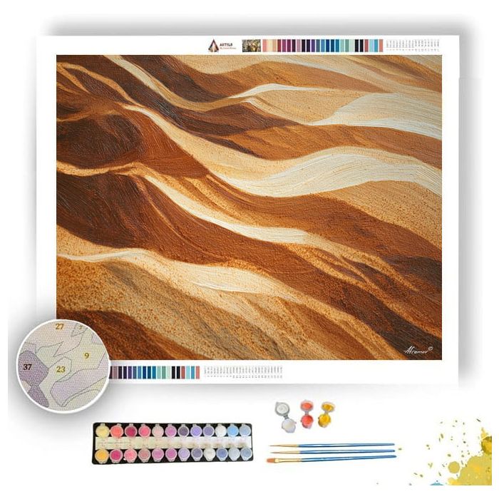 SAND RIPPLE DETAIL - Paint by Numbers Full Kit