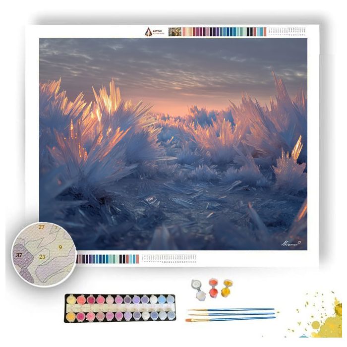 ICE CRYSTAL FOREST - Paint by Numbers Full Kit