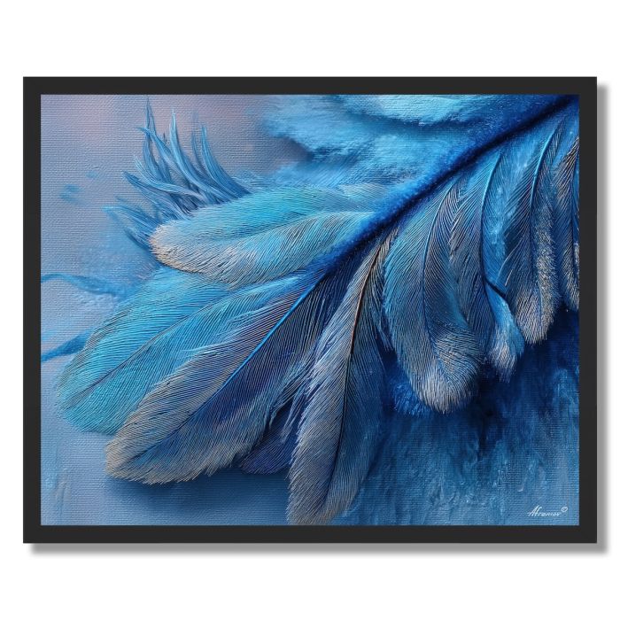 BIRD FEATHER GLOW - FRAMED
