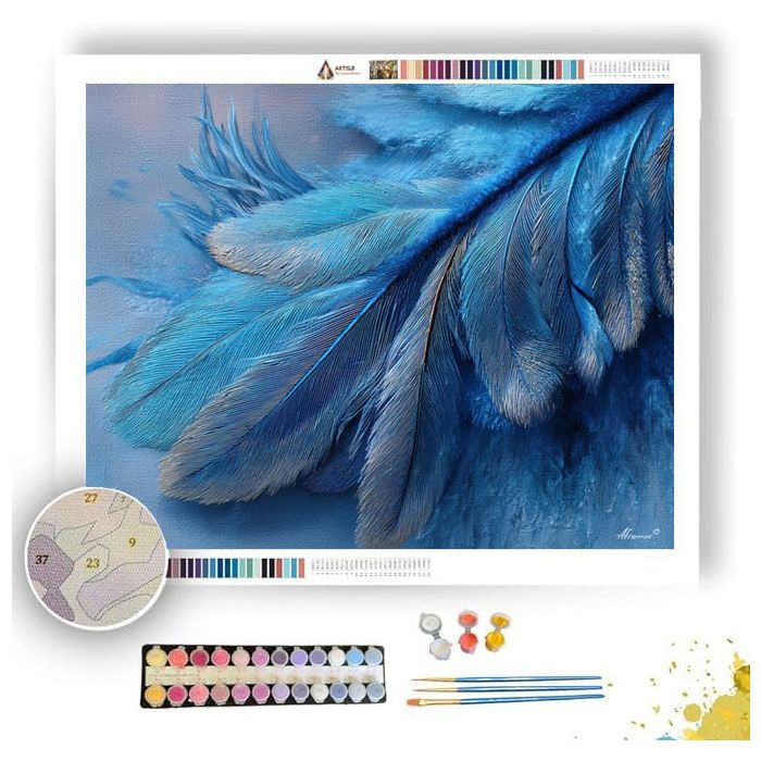 BIRD FEATHER GLOW - Paint by Numbers Full Kit