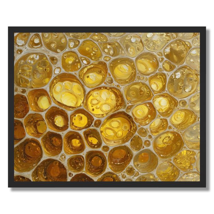 HONEYCOMB LIGHT - FRAMED