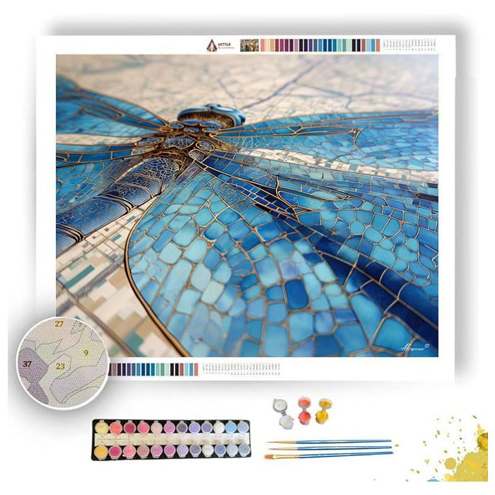 DRAGONFLY WING MAP - Paint by Numbers Full Kit