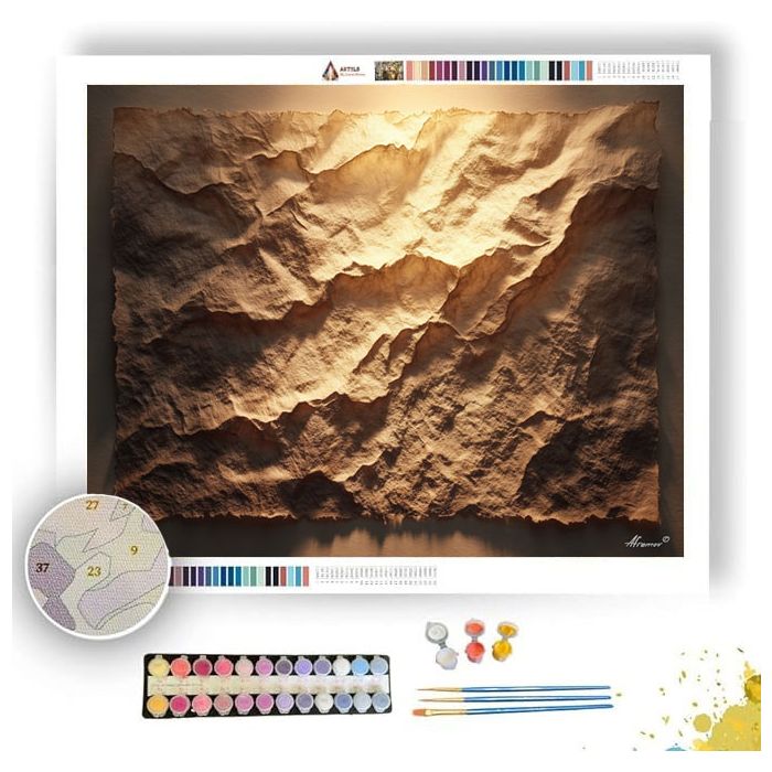 PAPER FIBER WORLD - Paint by Numbers Full Kit