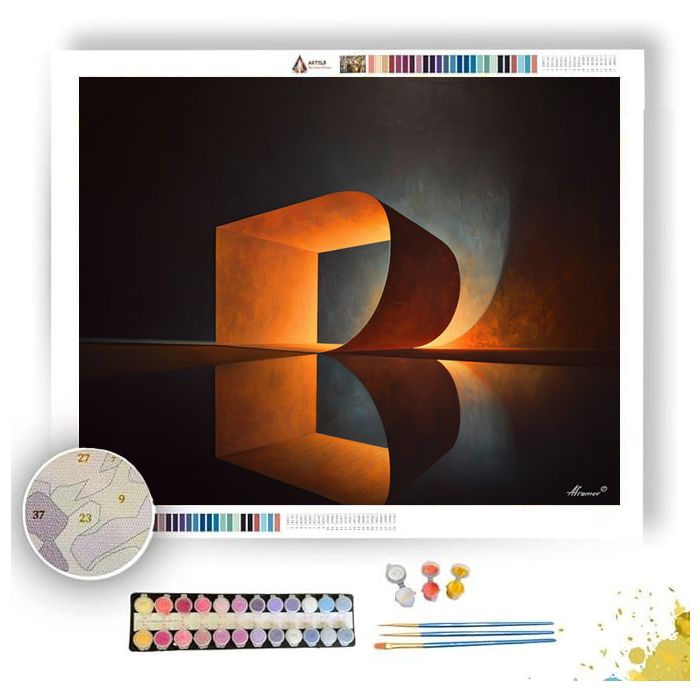 PAPER CURVE LIGHT - Paint by Numbers Full Kit