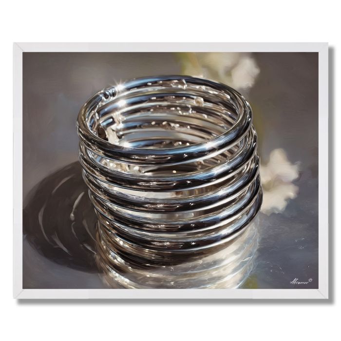 METAL SPIRAL SPRING - FRAMED