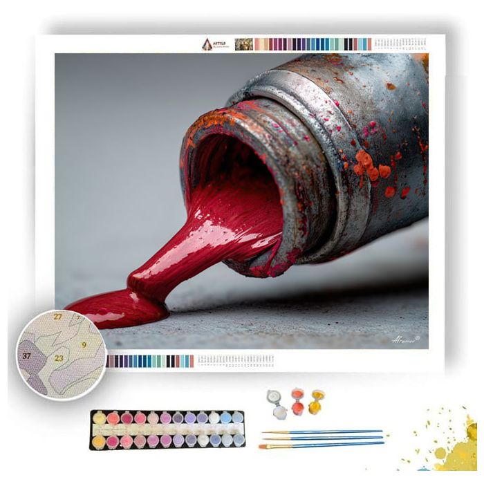 PAINT TUBE EDGE - Paint by Numbers Full Kit