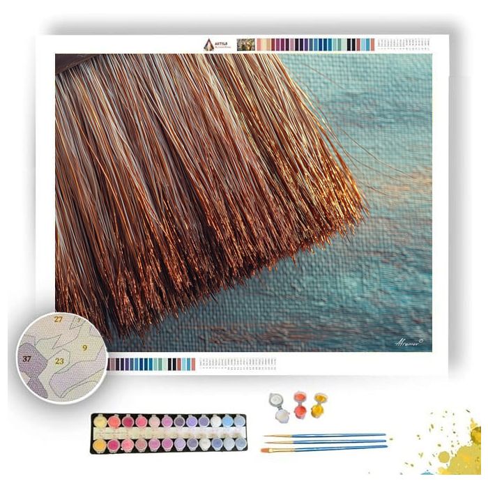 BRUSH HAIR DETAIL - Paint by Numbers Full Kit